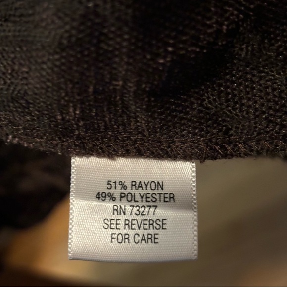 Croft & Barrow Brown Textured Velour Blazer/Jacket, Size 14 - Picture 7 of 8